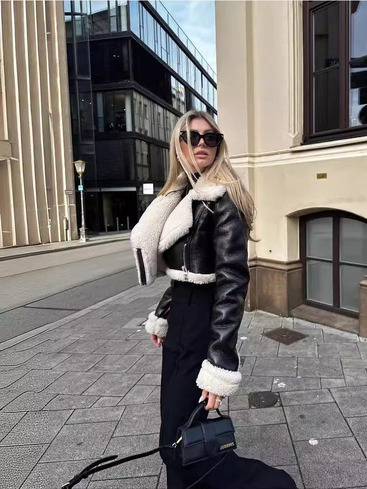 Brittney | Women's Coat with Faux Fur Lining