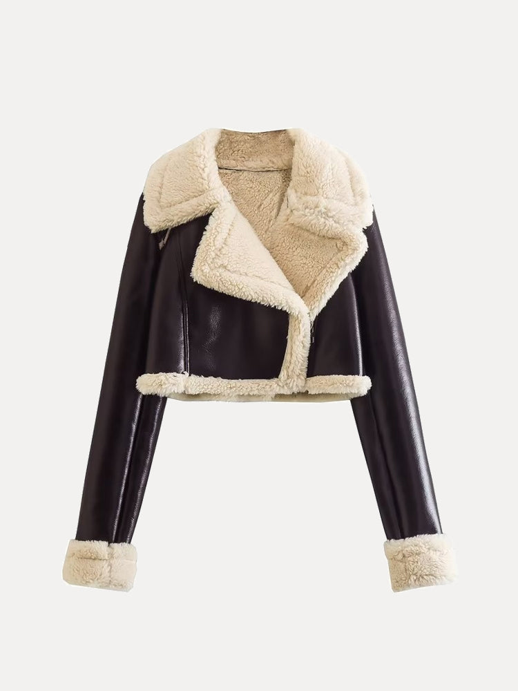 Brittney | Women's Coat with Faux Fur Lining