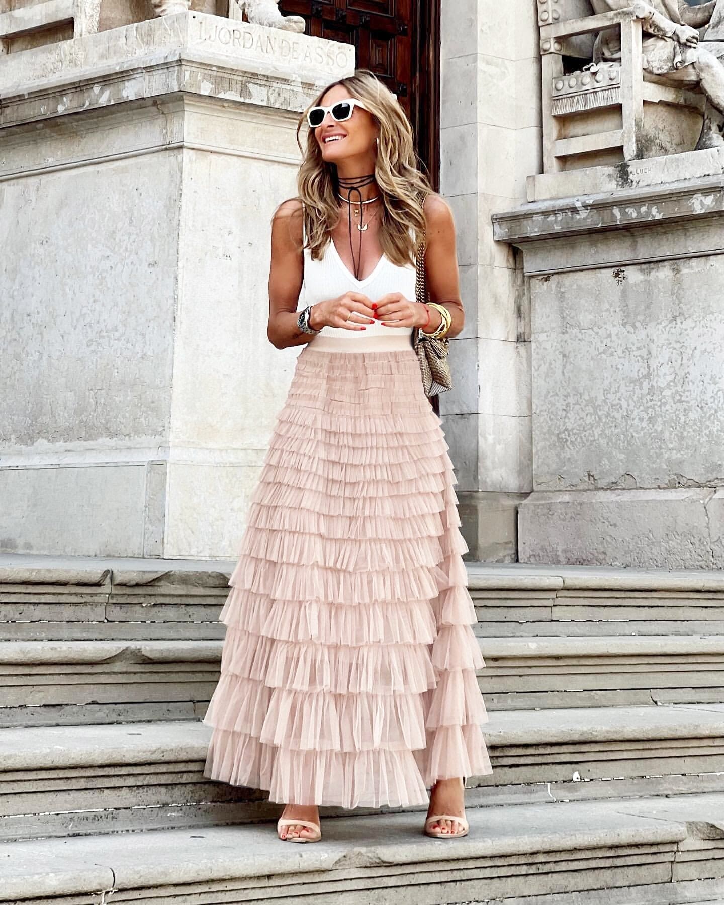 Evelyne | Airy Tulle Maxi Skirt for Women: The Ultimate Comfortable Style