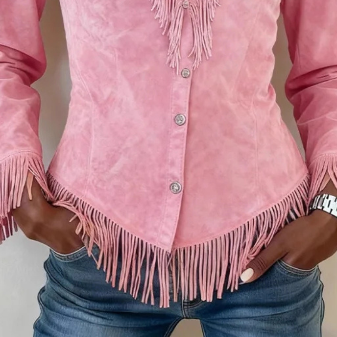 Brooke | Fringe Western Button Up Shirt