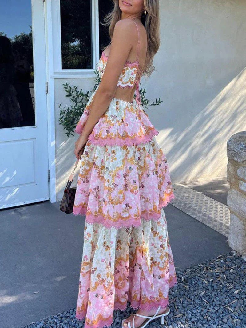 Teagan | Maxi Dress with Lace Details