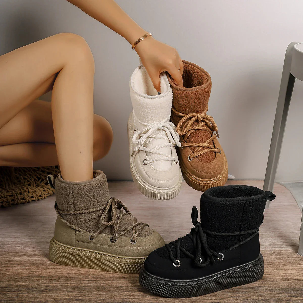 Evelyn | Women's Ankle Boots with Platform Sole