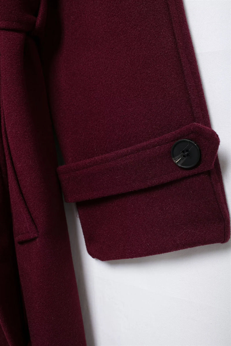Doretha | Double-breasted coat with belt
