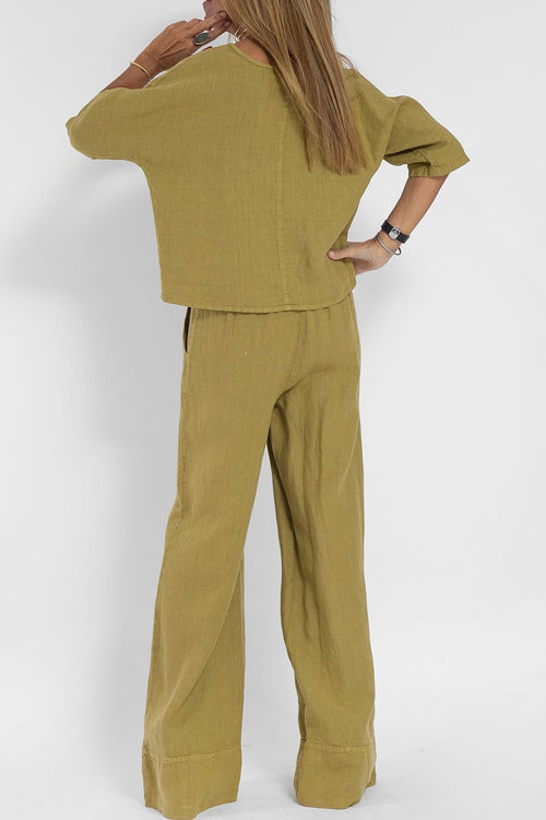 Puck | Co-ord Set with wide legs and crop top