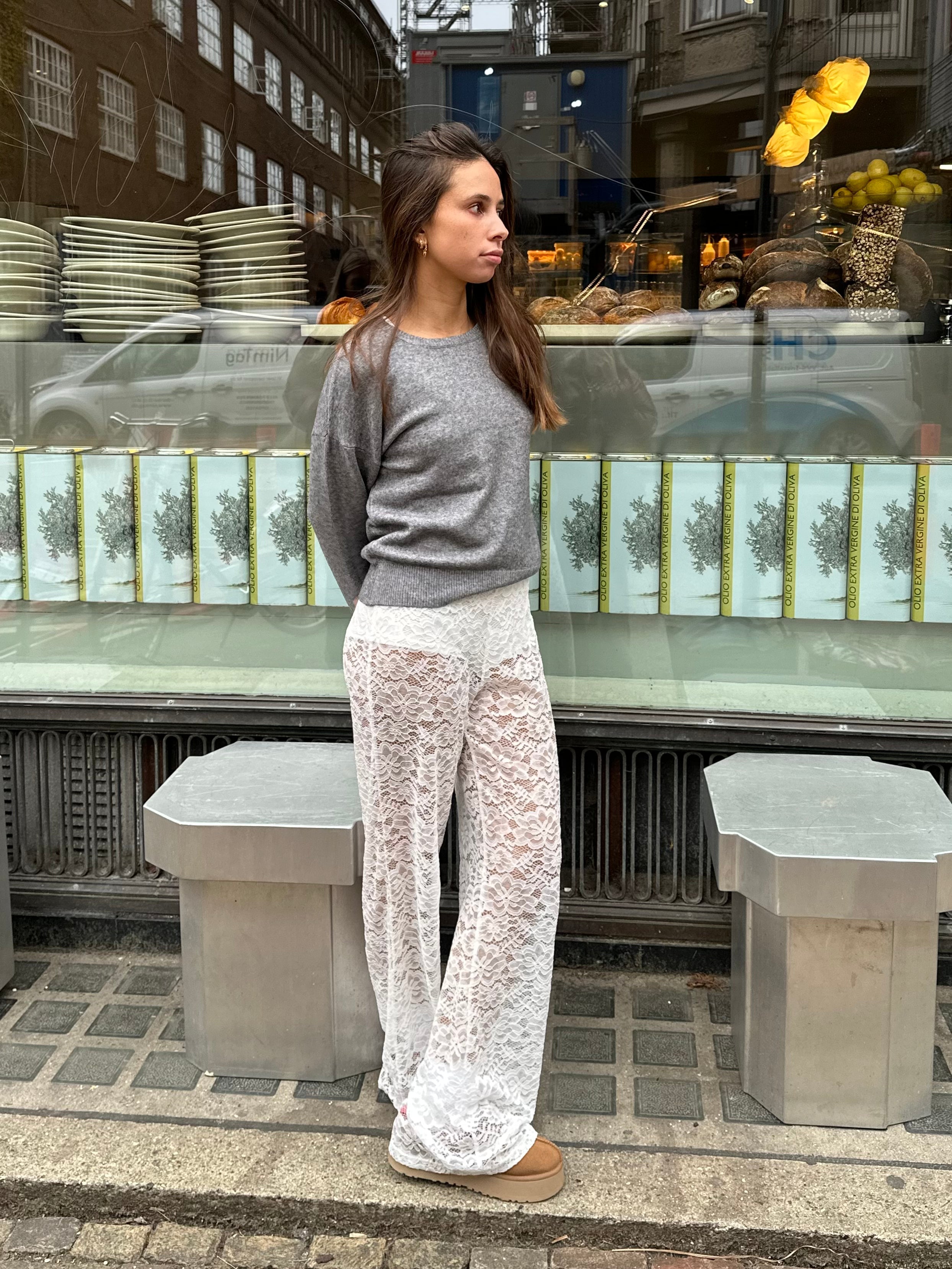 Fenris | High-Waisted Lace Trousers