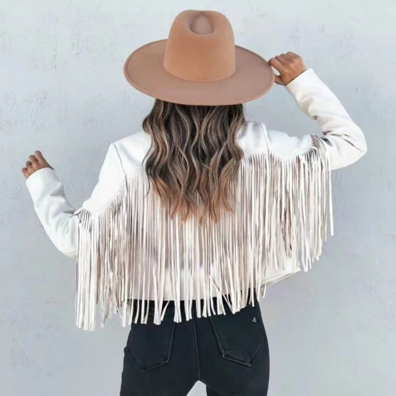 Kenna | Women's Jacket with Fringe Details
