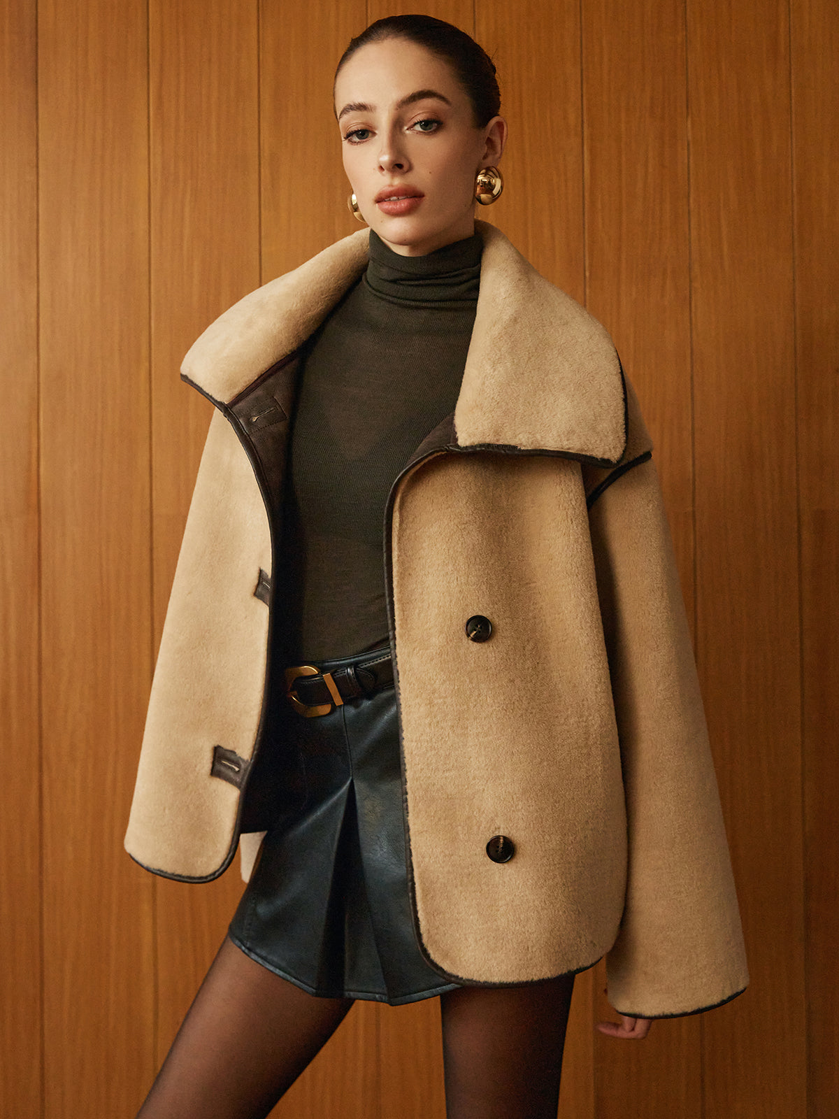 Lacie | Coat with Teddy Lining