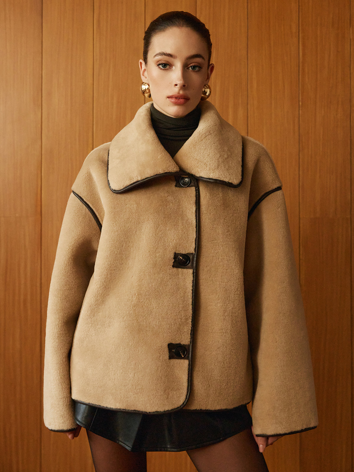 Lacie | Coat with Teddy Lining