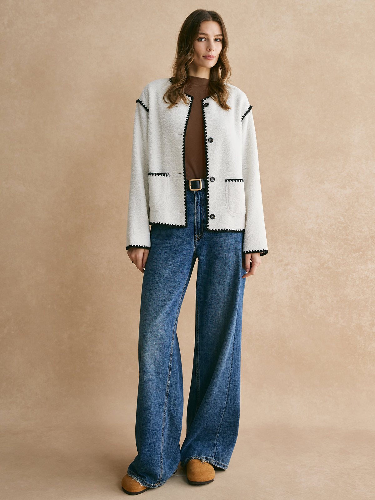 Milagro | Jacket Black Contrast Edge