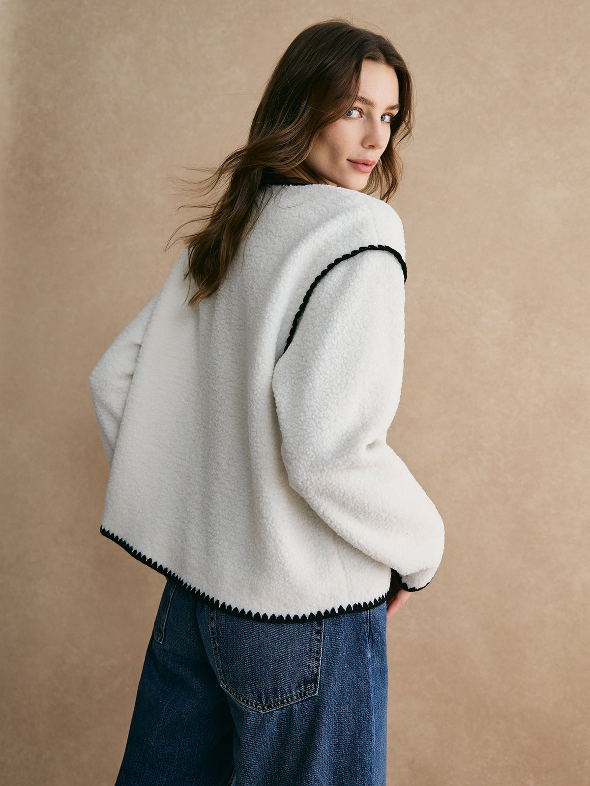 Milagro | Jacket Black Contrast Edge