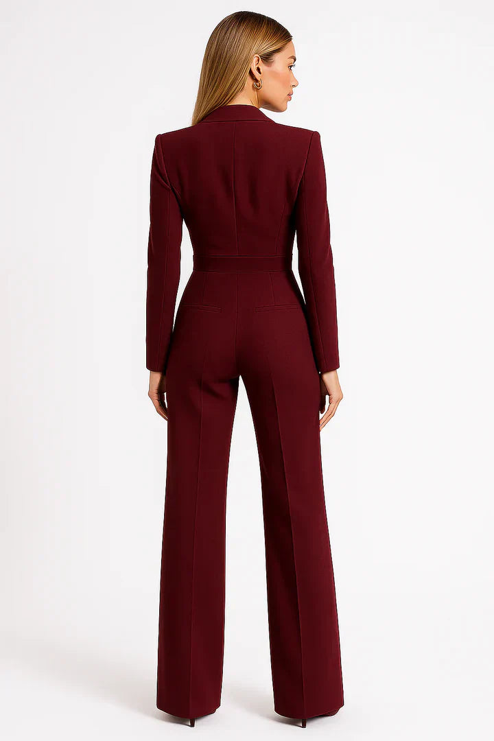 Salina | Jumpsuit with a blazer-style bodice and wide legs