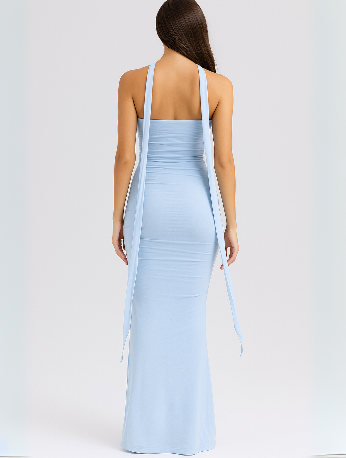 Triniti | Evening Dress Strapless Choker Design