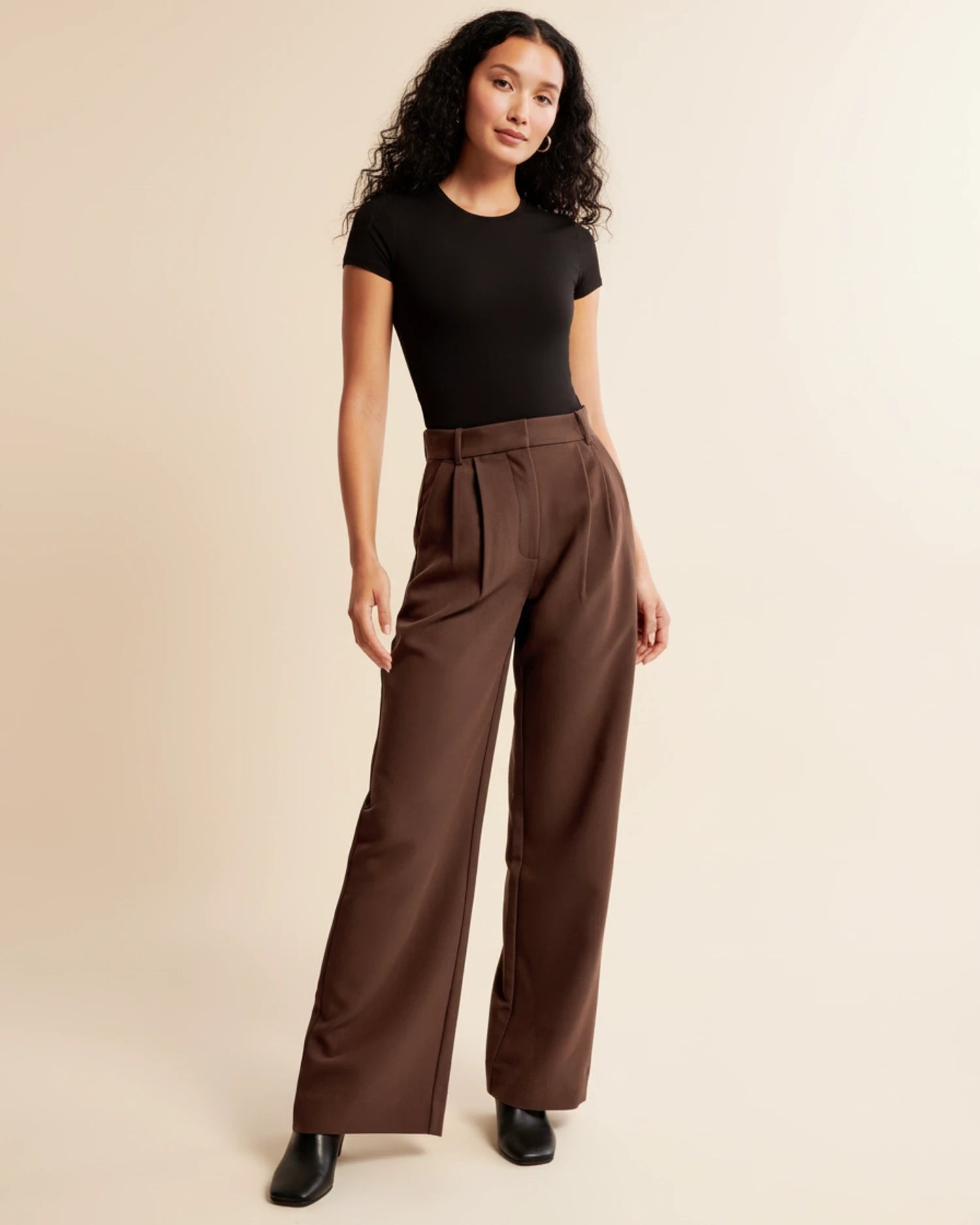 Sindy | High-waisted wide-leg trousers