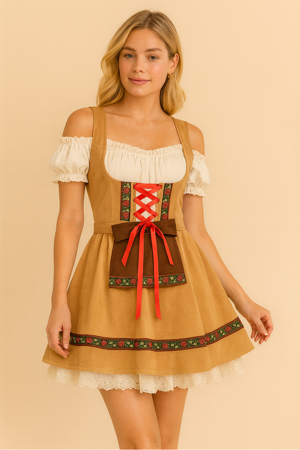 Rhonda | Dirndl Dress with Lace Detail