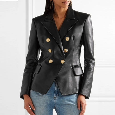 Miah | Blazer with Gold Buttons