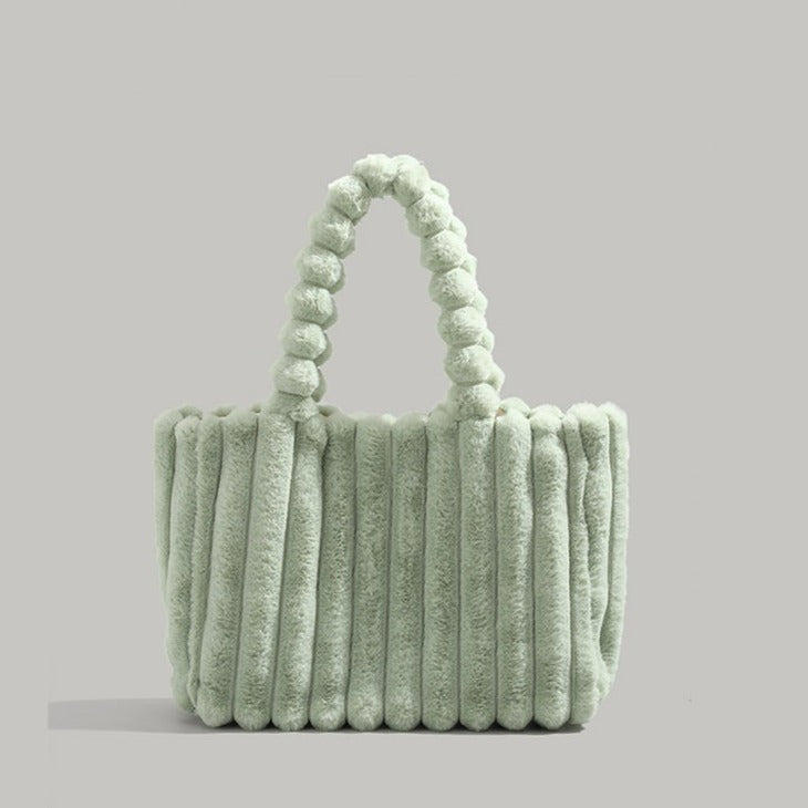 Eric | Plush Faux Fur Shoulder Bag