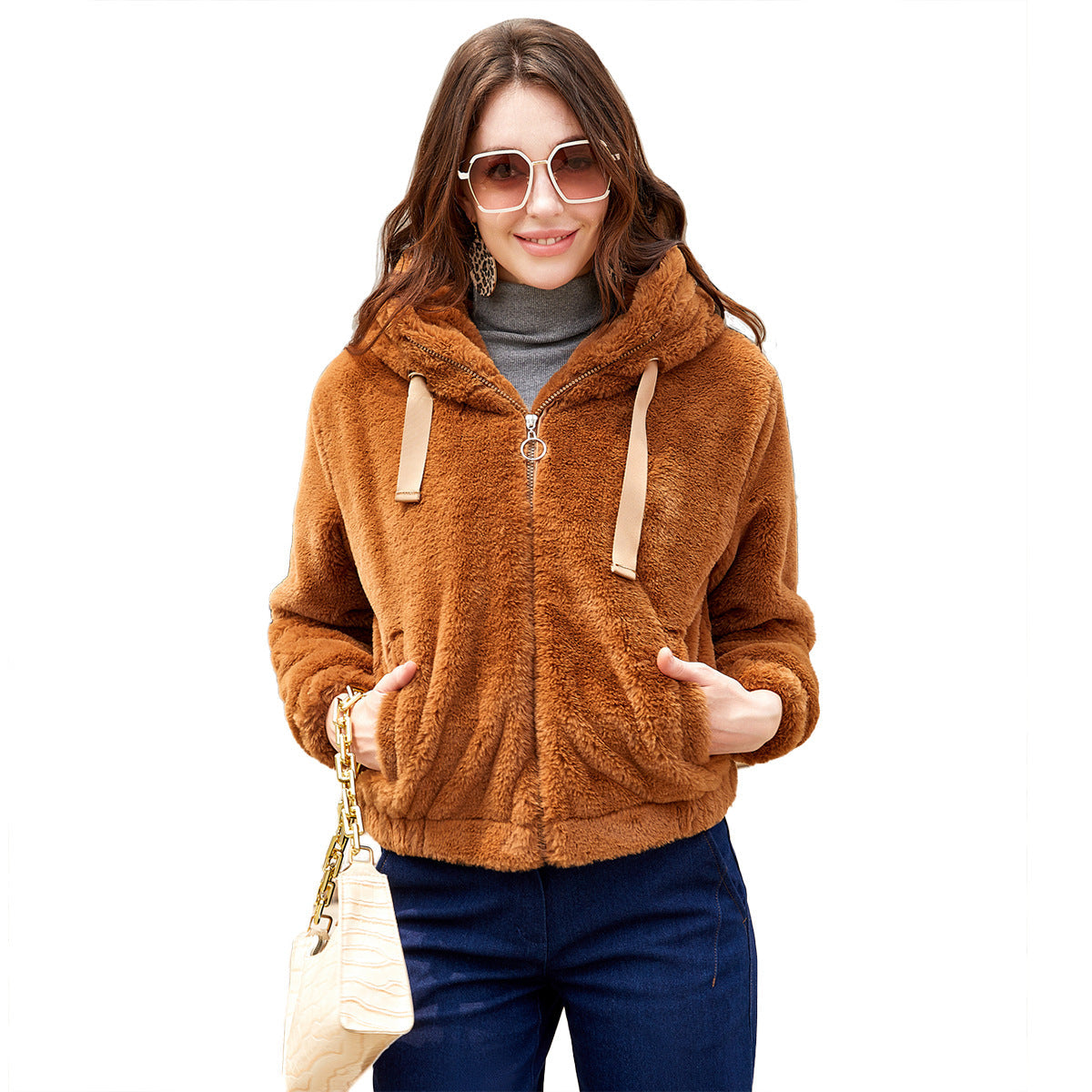 Stevie | Teddy Coat with Hood