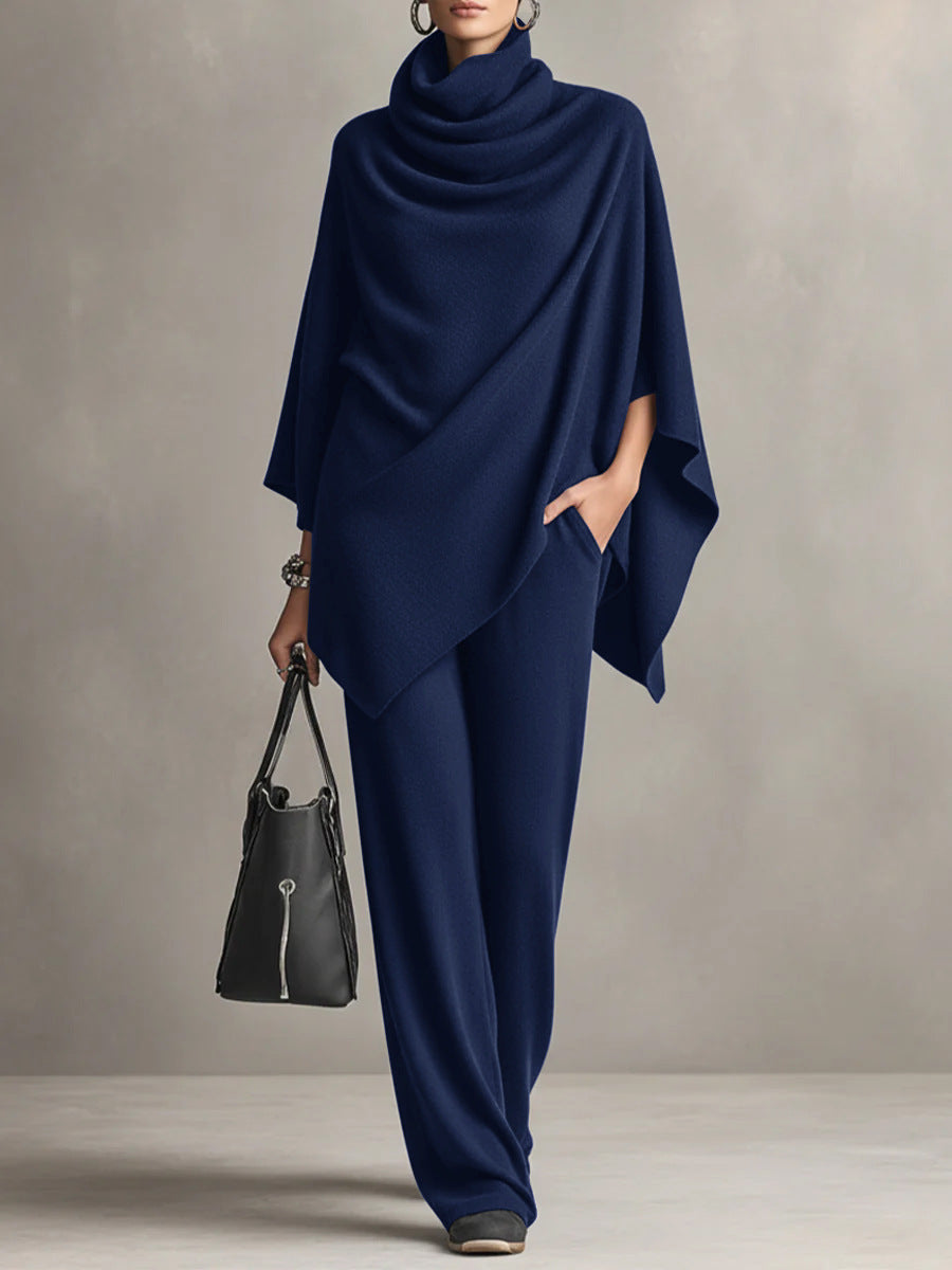 Denise | Elegant Drape Two-Piece Set
