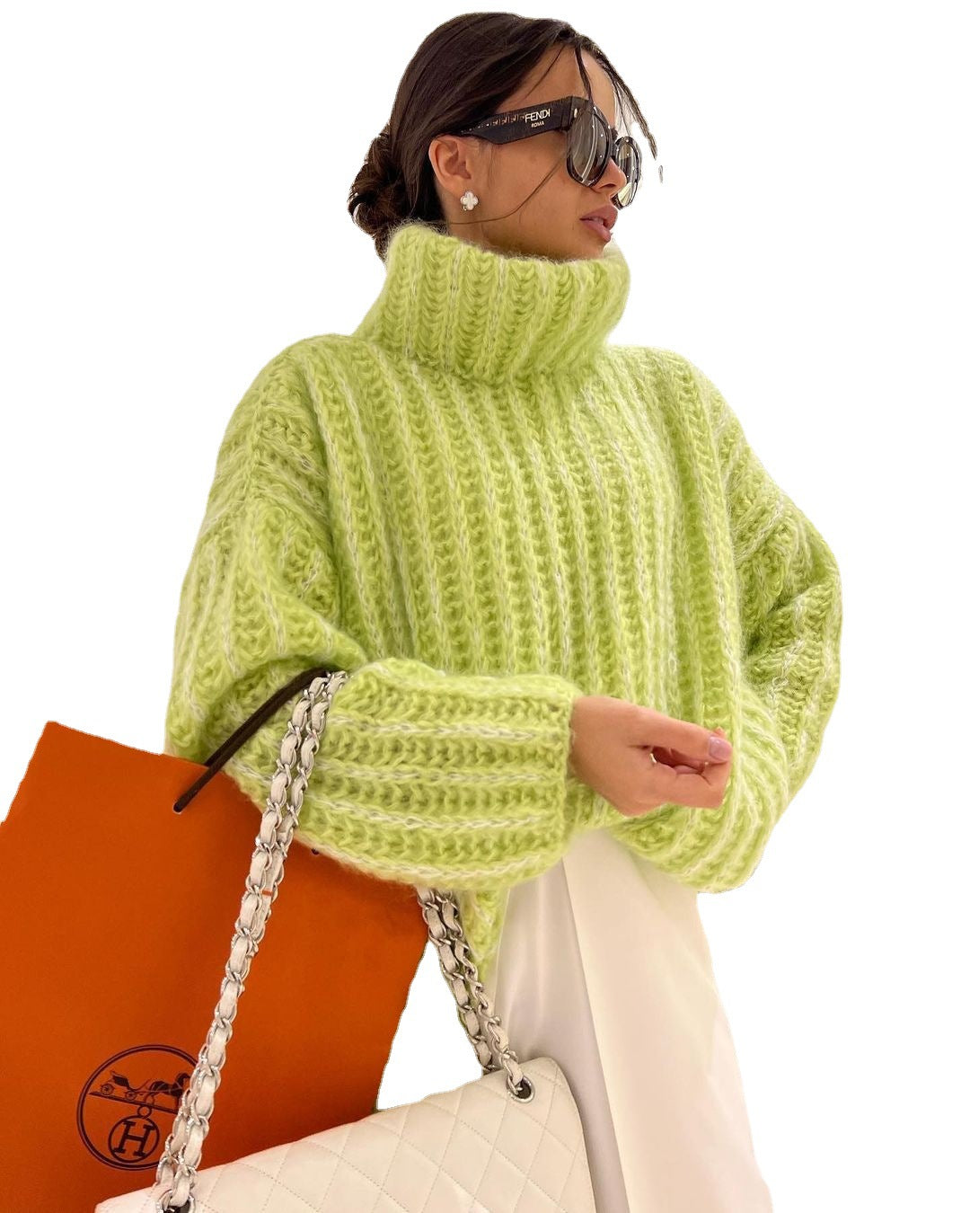 Felecia | Chunky Knit Oversized Turtleneck Sweater