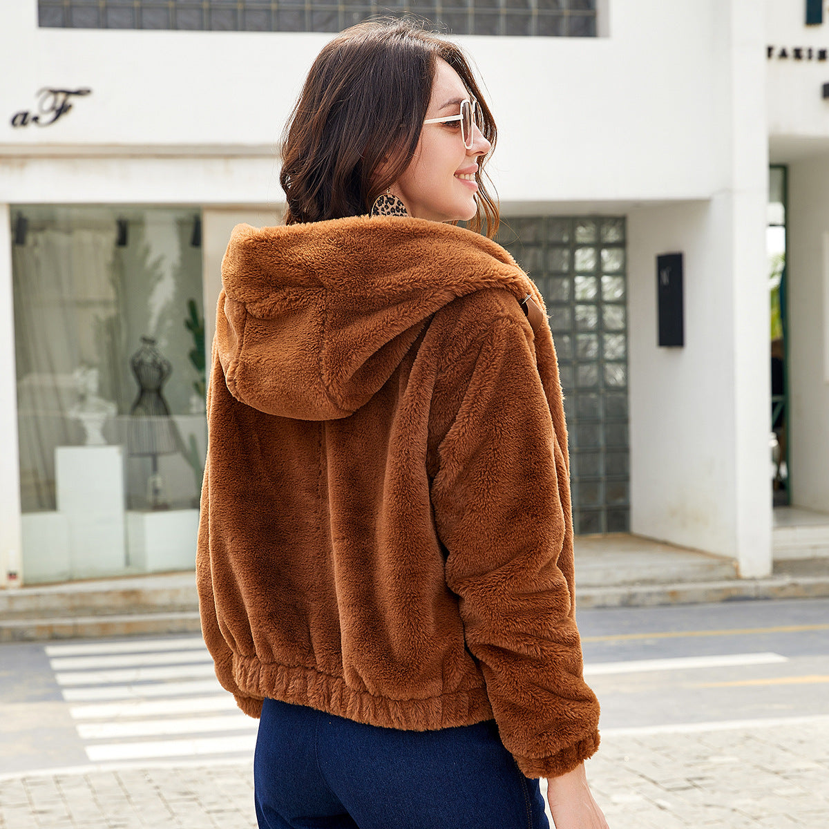Stevie | Teddy Coat with Hood