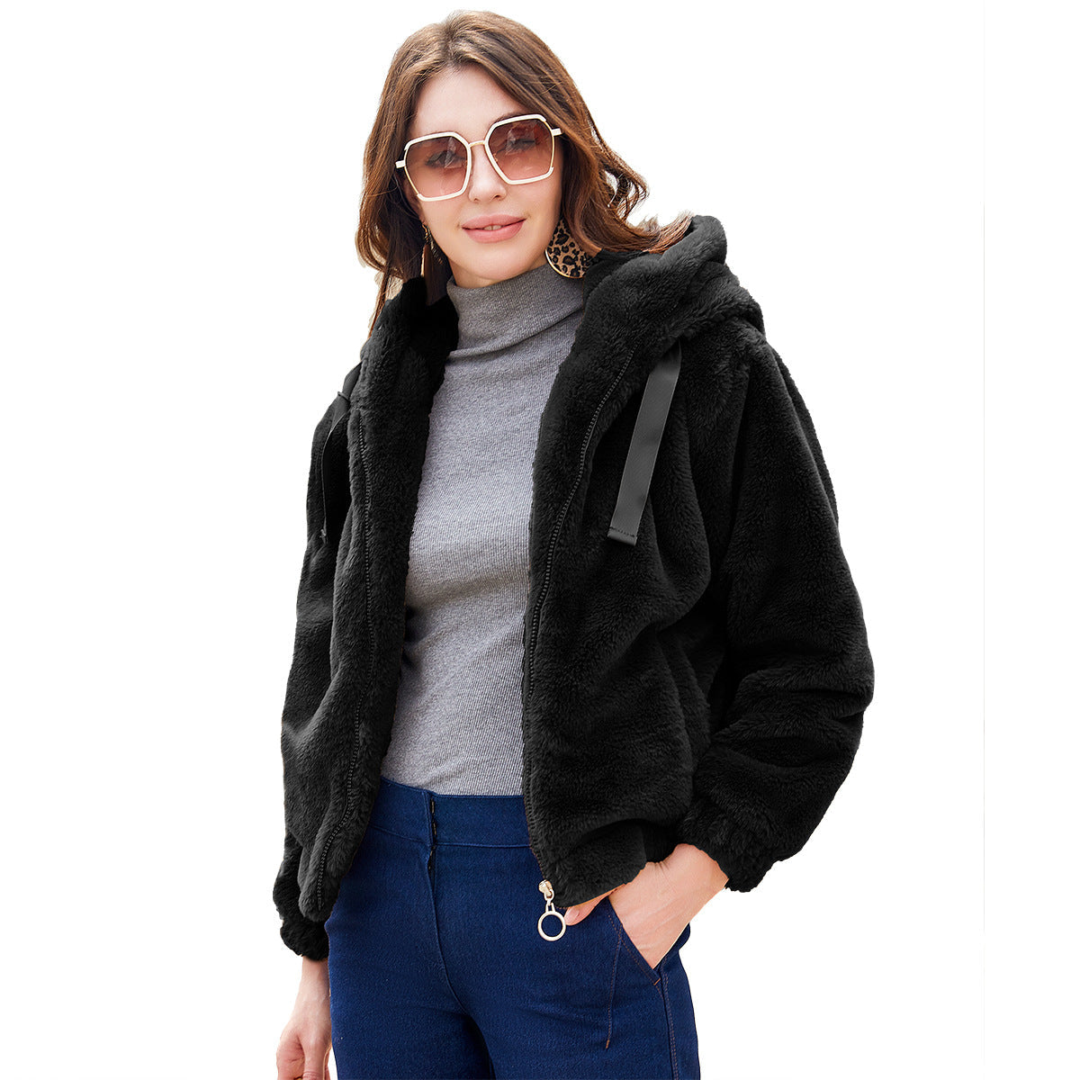 Stevie | Teddy Coat with Hood