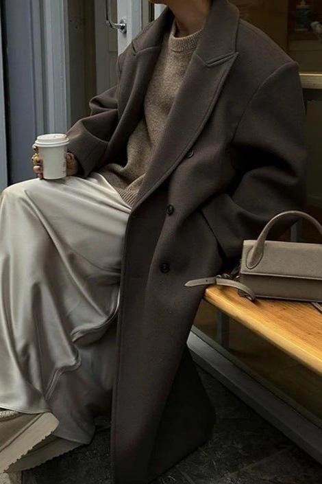 Jiska | Oversized Double-Breasted Coat