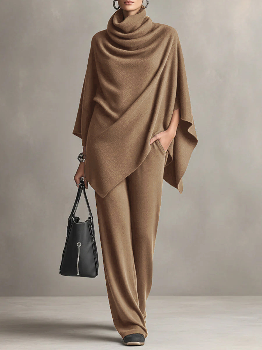 Denise | Elegant Drape Two-Piece Set