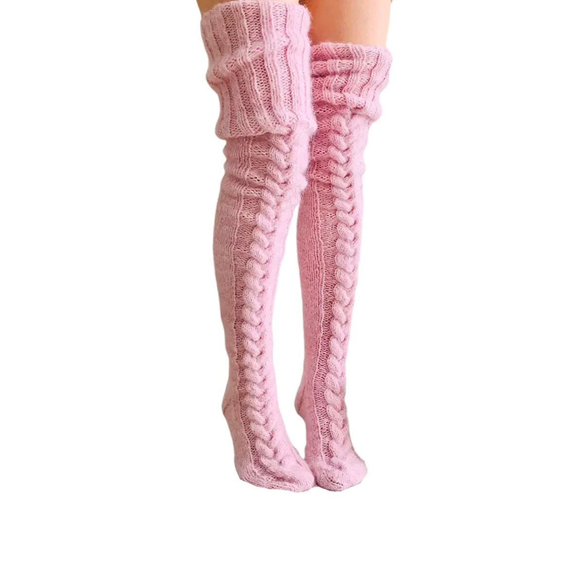 Nisha | Overknee Socks Warm Knitted