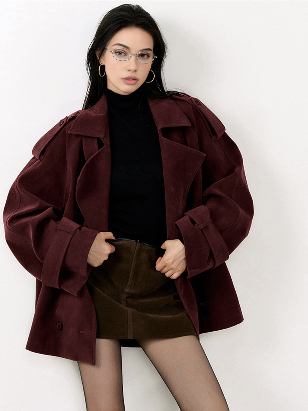 Andrew | Ladies Co-ord Set Suede Look