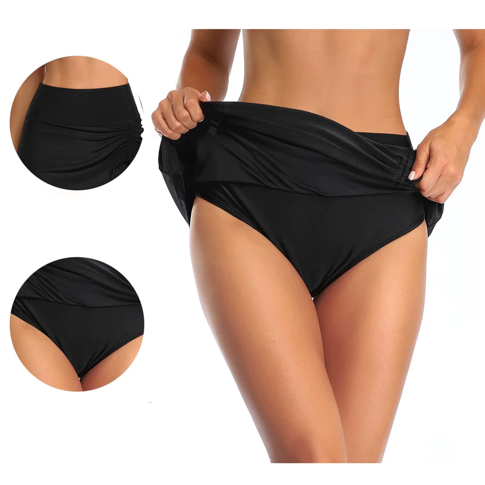 Sudie | Swim Skirt with Ruffles and Split