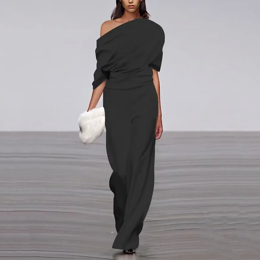 Layla | Jumpsuit Asymmetrical One-Shoulder
