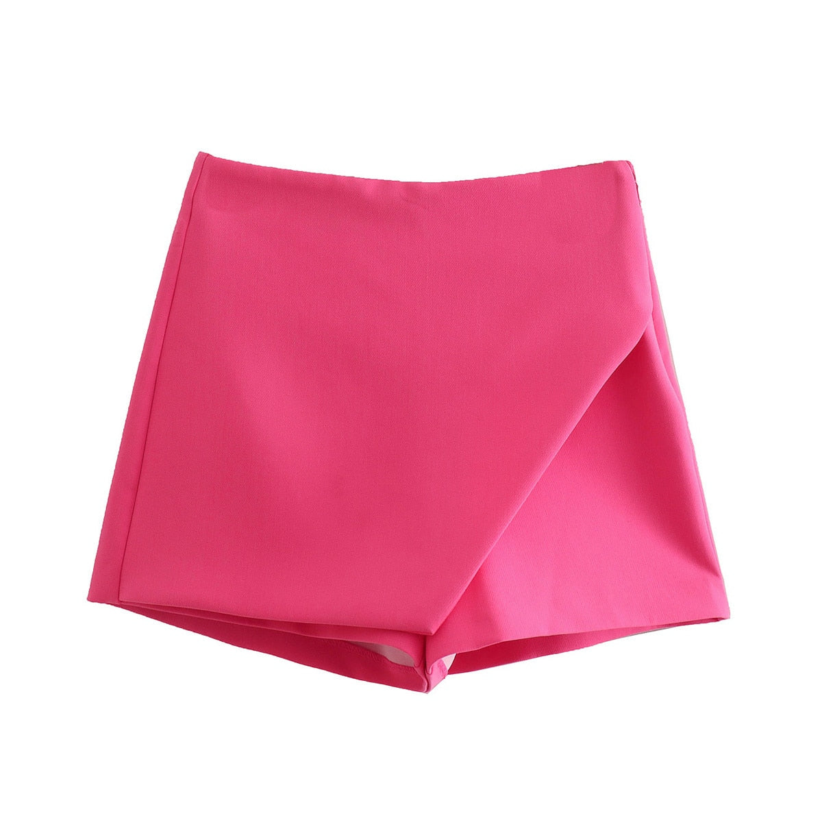 Malaika | Pink Skort with Asymmetrical Wrap