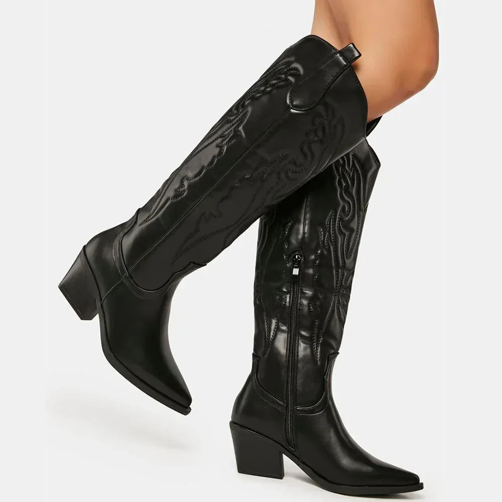 Deyanira | Knee-high cowboy boots