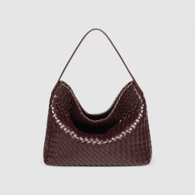 Lanie | Braided Leather Shoulder Bag