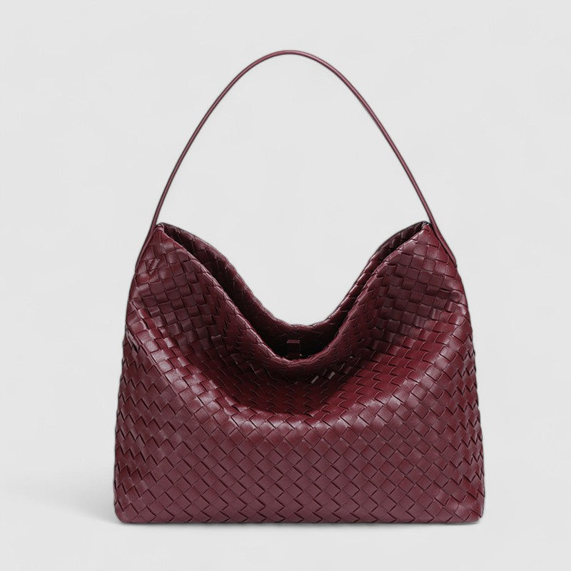 Lanie | Braided Leather Shoulder Bag