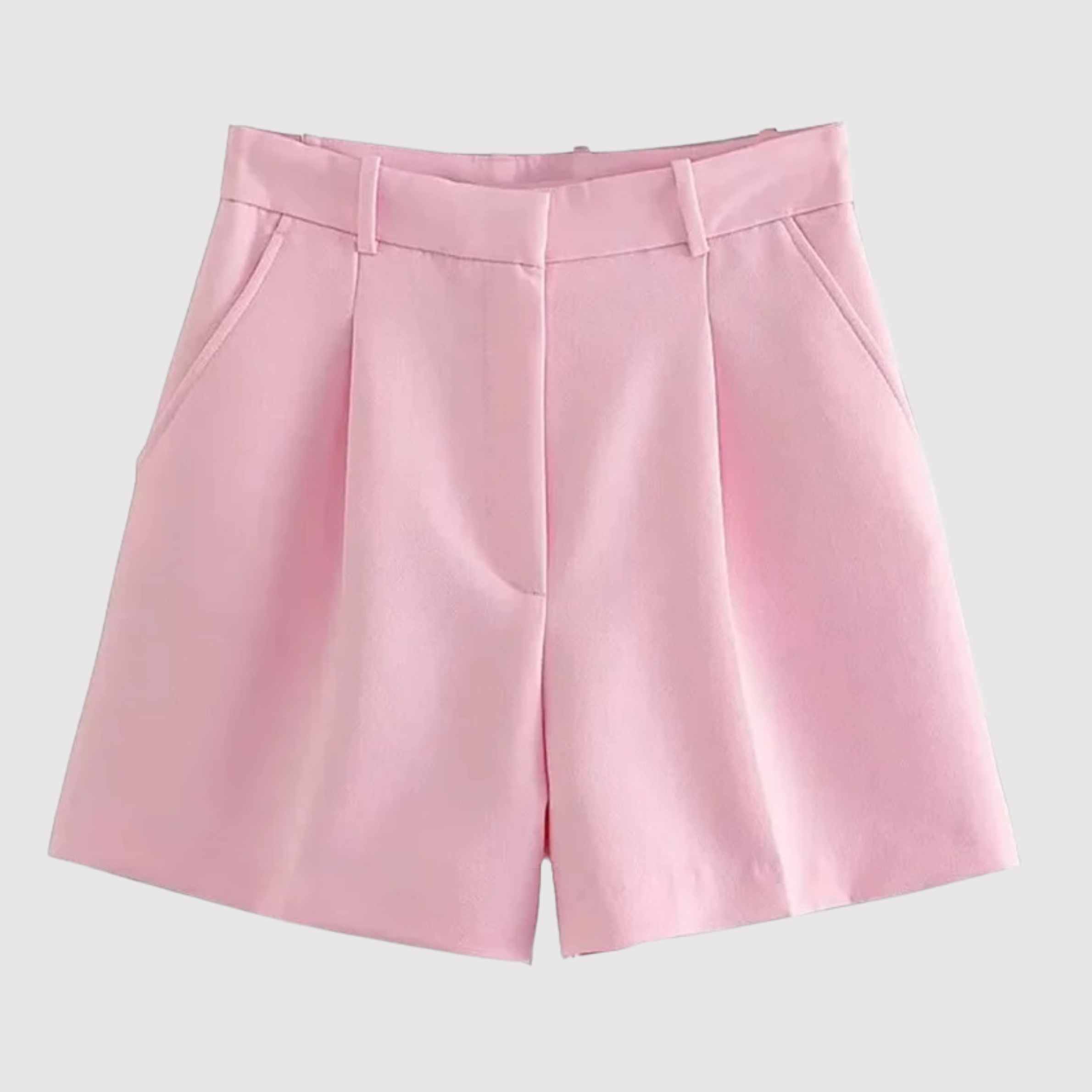 Alanna | High-Waisted Pleated Shorts
