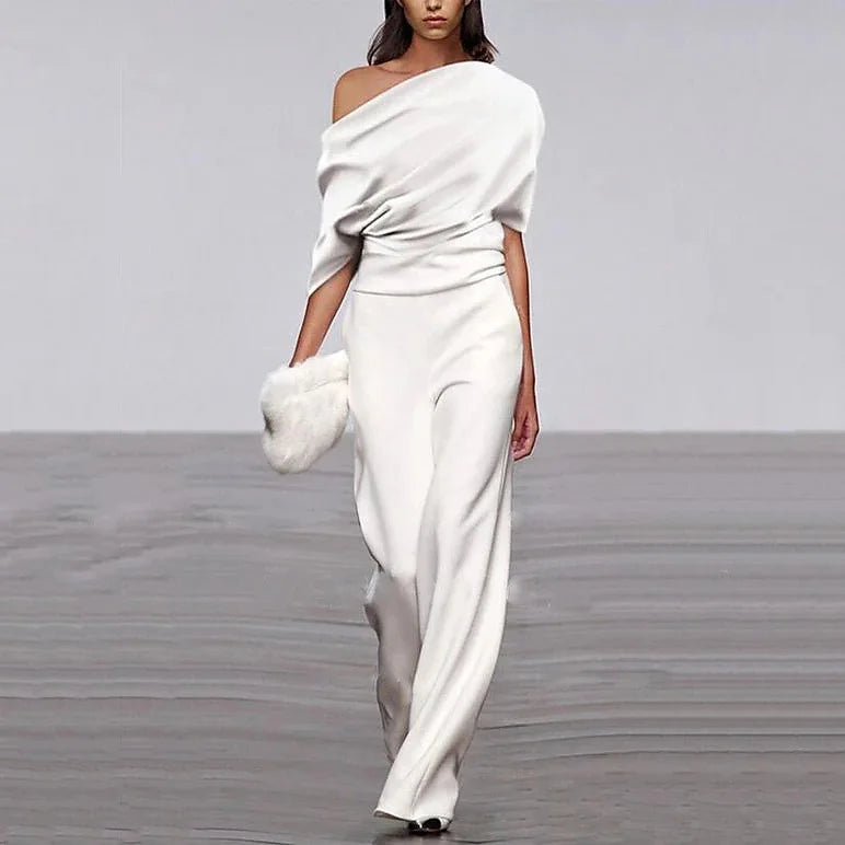 Layla | Jumpsuit Asymmetrical One-Shoulder