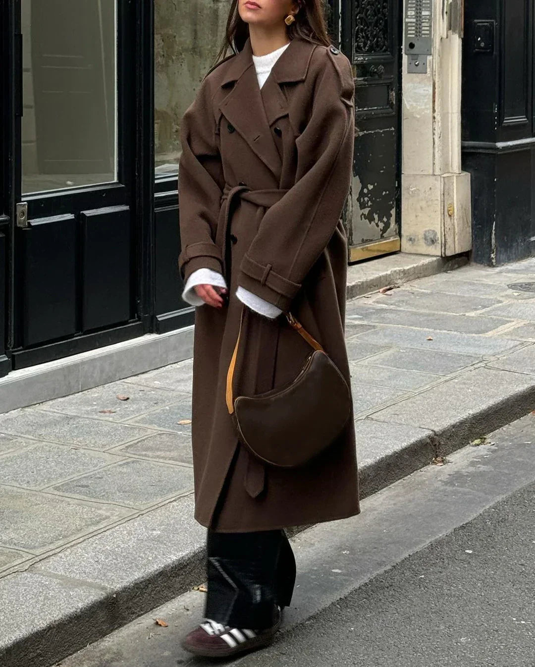 Fleur | Trendy Trench Coat Double-Knotted