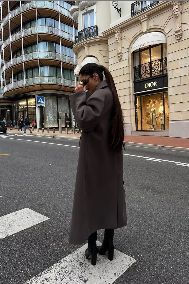 Jiska | Oversized Double-Breasted Coat