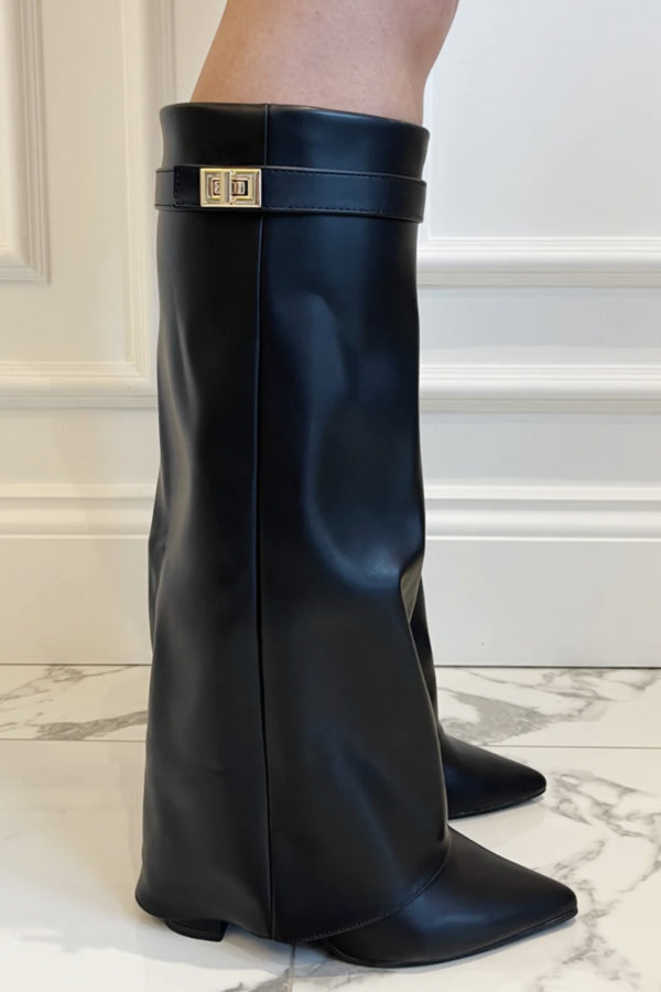 Makala | Boots with Gold Buckle