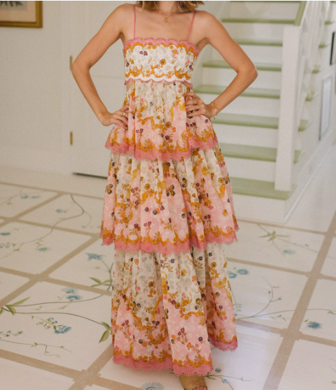Teagan | Maxi Dress with Lace Details