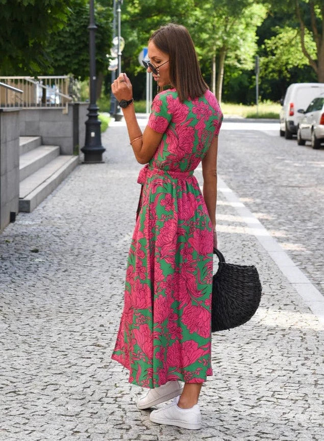 Isamar | Floral Print Wrap Dress