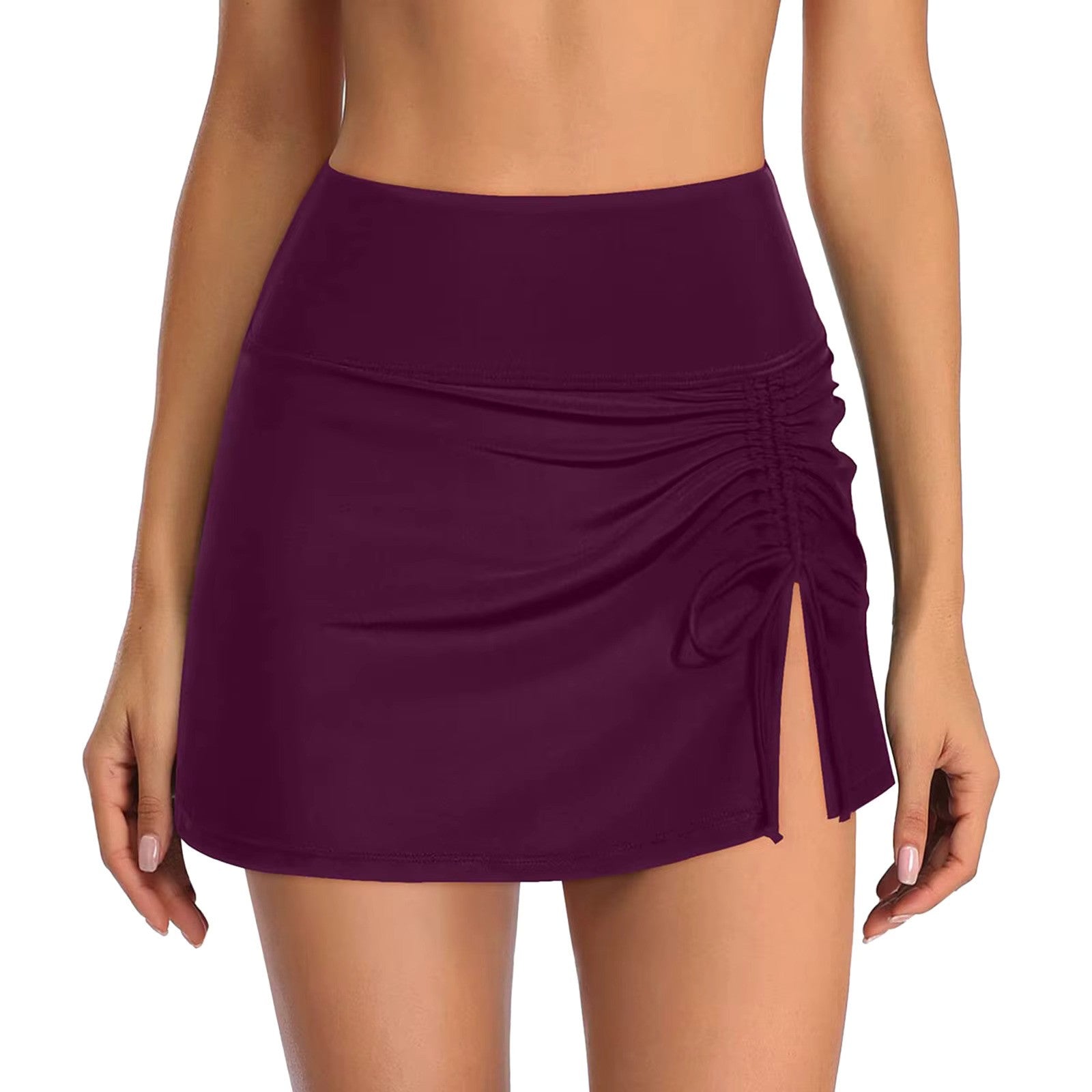 Sudie | Swim Skirt with Ruffles and Split