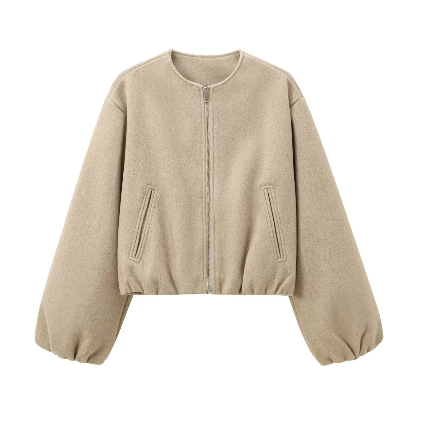 Kerri | Women's Voluminous Sleeve Bomber Jacket
