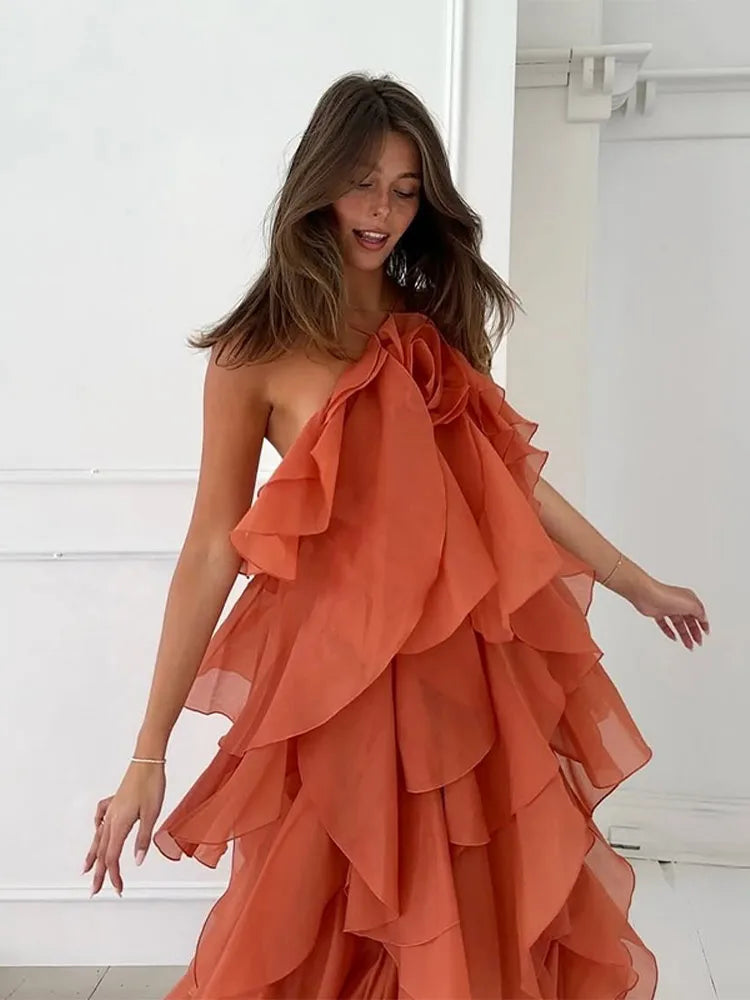 Blossom | Maxi Dress with Layers and Ruffles