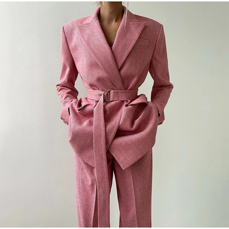 Pat | Suit set with corset top, blazer and trousers