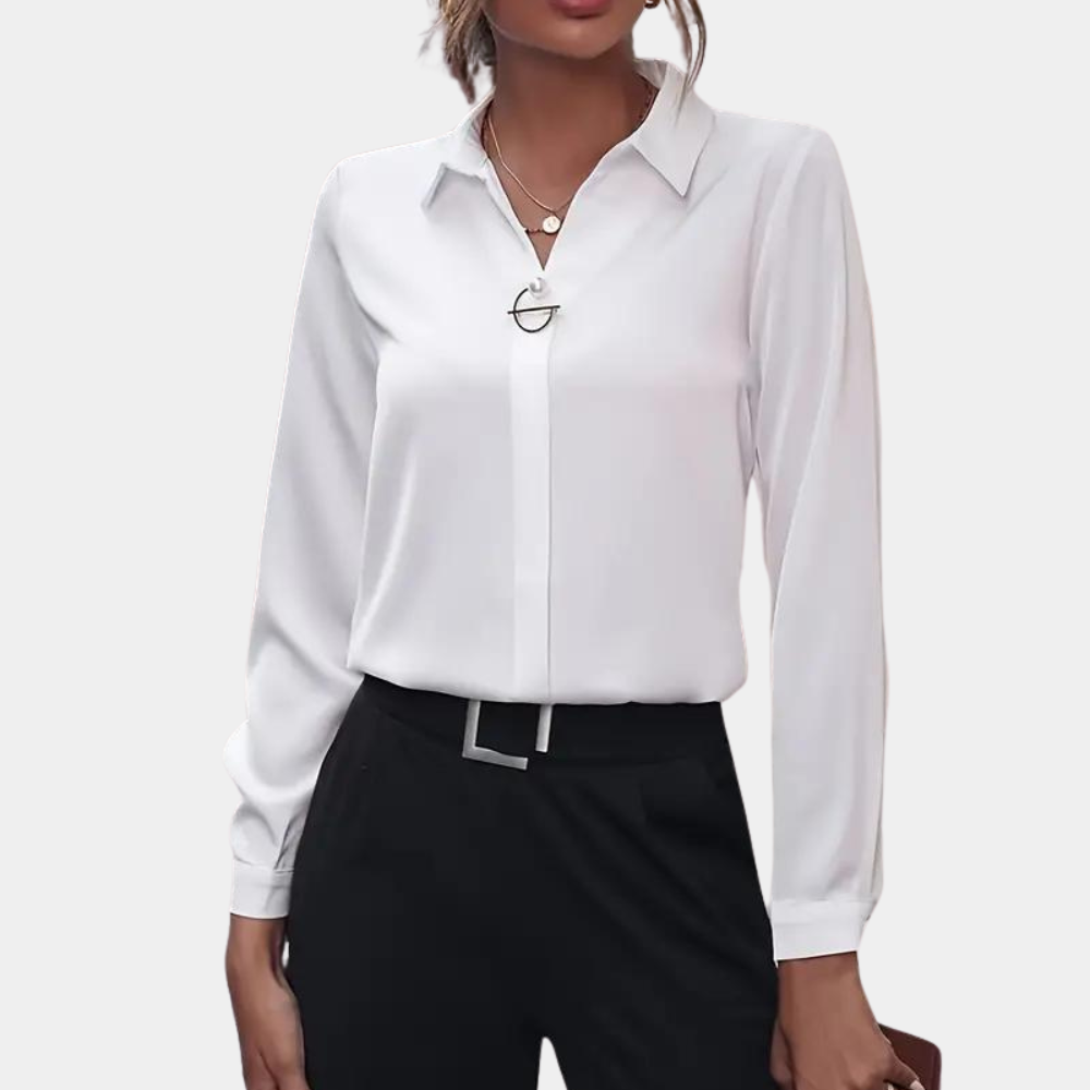 Rovin | Blouse with Elegant Neckline