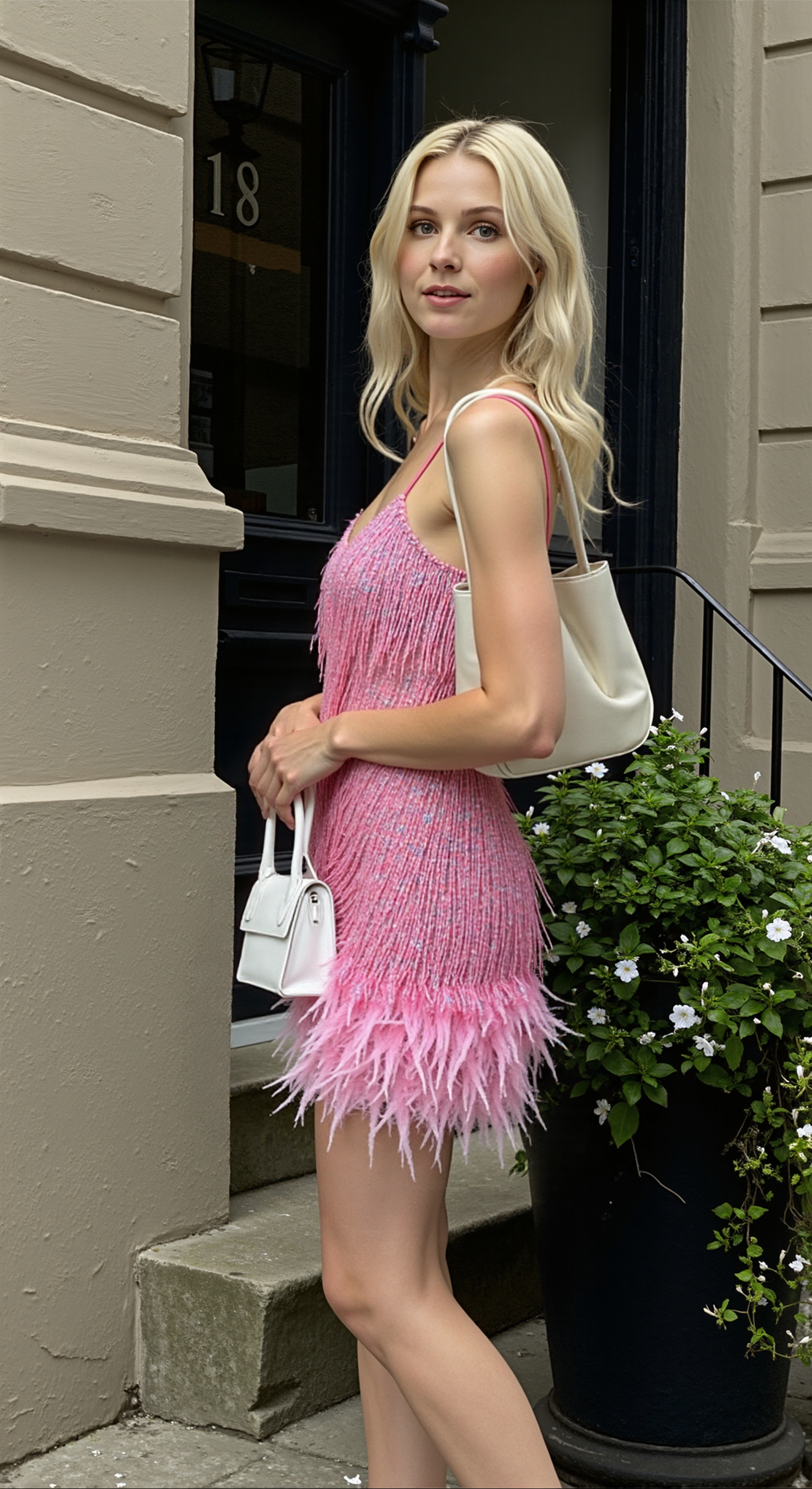 Maddie | Mini Dress Sequins & Feathers