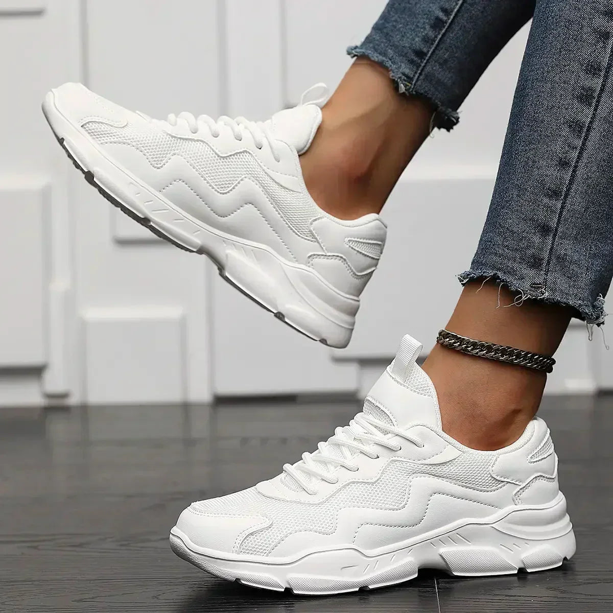 Dirk | Sneakers with Chunky Sole and Color Blocks