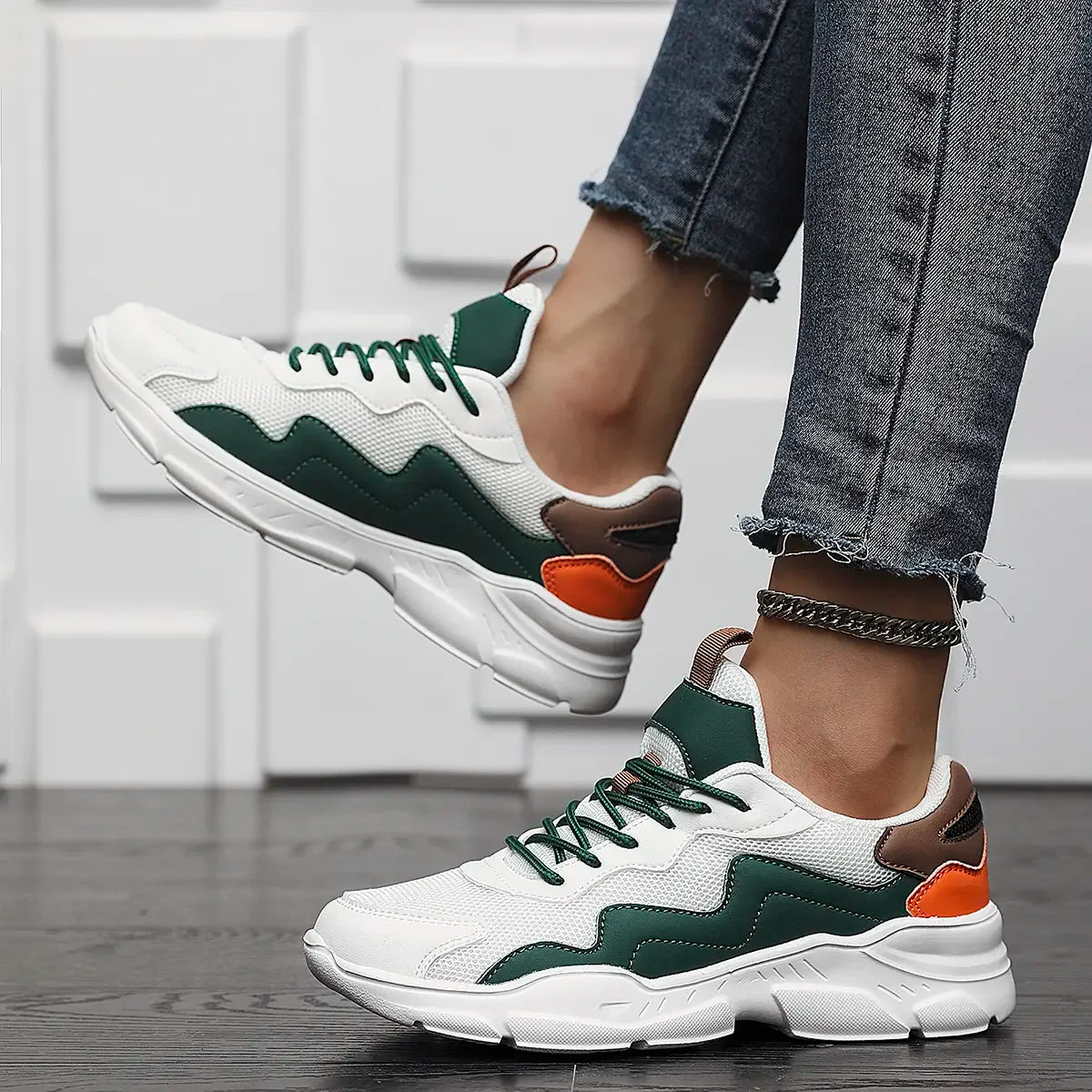 Dirk | Sneakers with Chunky Sole and Color Blocks